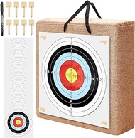 ShinyRelief 20 Inch Archery Targets with 20 Pcs Paper Arrow Target for Backyard Bow and Arrow Target Straw Target for Recurve Compound Outdoor Bow Shooting Practice Accessories