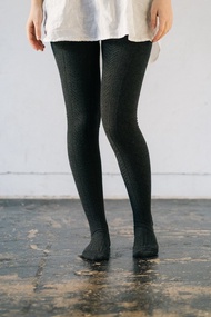 寬鬆緊身褲 Aran 木炭 腰部鬆緊調節 寬鬆舒適 棉質輕柔觸感 Aran 深色木炭