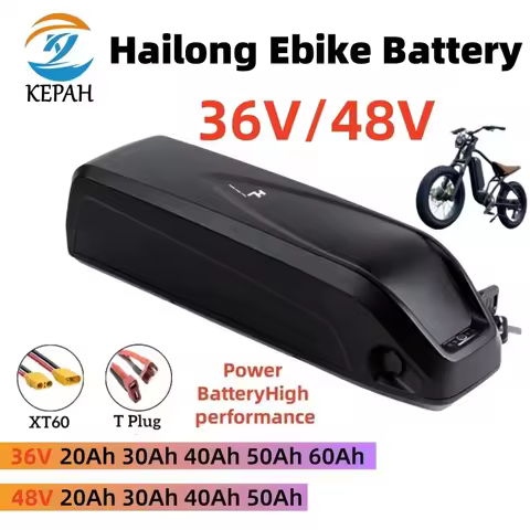 Hailong Battery 48V 36V 48V 20Ah 30Ah 40Ah 50Ah 60Ah forBafang BBS02 BBS03 BBSHD Motor Hailong Batte