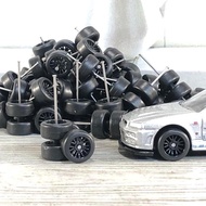 HOT WHEELS DIECAST RUBBER TIRES BBS MODEL BLACK NET 1:64