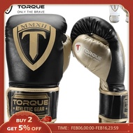 TORQUE Men Women 8 10 12 14 16oz Boxing Gloves PU Leather Tiger Muay Thai MMA UFC Profession Kickboxing Adults Sandbag Training