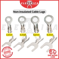 Y-Fork Ring Terminal Block Bare cold-pressed Terminal O-shaped Y-shaped Lug Grounding Lug 3.2 4.2 5.