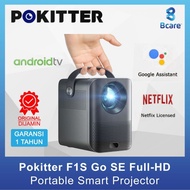 POKITTER F1s smart projector - runs Android, has Youtube, connects to phone screen