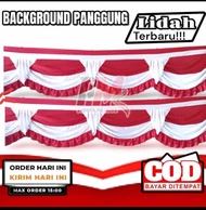 Bendera Umbul Umbul Background Merah Putih Lidah 10 Gelombang