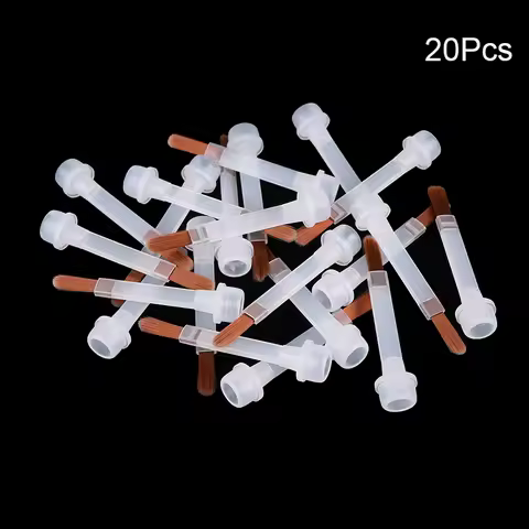 5/10/20Pcs Disposable Nail Polish Brush For 15ml Nail Polish Bottle Replacement Brush Brown Hair Nai