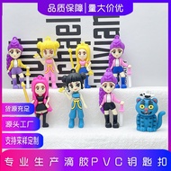 Demon Hunters pvc keychain pendant Korean KPop Demon Hunters star peripheral pendant two-dimensional