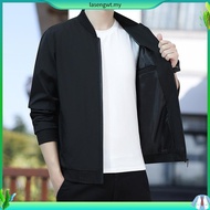 Uniqlo 【Ready Stock 】Men jacket windproof waterproof Korean slim fit bomber jacket stand collar M-5X
