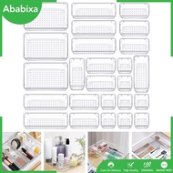 [Ababixa] 25 Pieces Drawer Organizers Set Cutlery Stationery Boxes for Office Kitchen