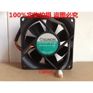 Original Genuine SUNON 8025 24V 4.3 W 8cm Dual Ball Inverter Fan KD2408PTBX-6A