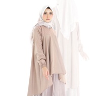 SUKAHIJAB - Lubna Tunic Blouse, Latest Women's Top, Original, Jumbo, Nursing, Front Zipper, Toyobo M