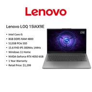 [RTX4050 6GB] Lenovo LOQ Gaming Laptop/Intel i5/16GB/512GB/15.6 FHD 144Hz/Brand New/1Year Warranty