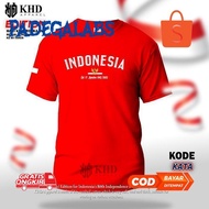 MERAH Fgk-24 rf-45 re-65 RED AND WHITE DISTRO T-SHIRT AUGUST 17TH INDONESIAN INDEPENDENCE DAY LATEST