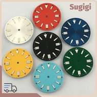 SUGIGMY Watch Dial Face, Aluminum alloy Luminous Green Luminous Dial, Easy Direct Install Colorful 2
