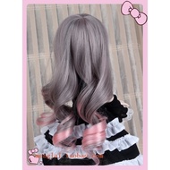 Bjd Doll sd Doll Wig Gray Clip Pink 1/4 Point Not Single Shot