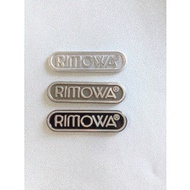 New Product Ready Stock|Luggage Sticker Sticker Cute ins Waterproof Unique Official Rimowa Label Metal logo Label Luggage Tag Nameplate Sticker Free Counter Exclusive Accessories