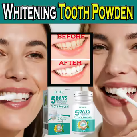 Enamel Safe Teeth Whitening Powder 5 Day Whitening Kit Sensitive Teeth Remove Stains Plaque Fresh Br