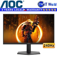 AOC Gaming Monitor 24G11ZE 23.8" 240Hz / 1920x1080 FHD / Fast IPS / 0.3ms MPRT, 1ms GTG | itw