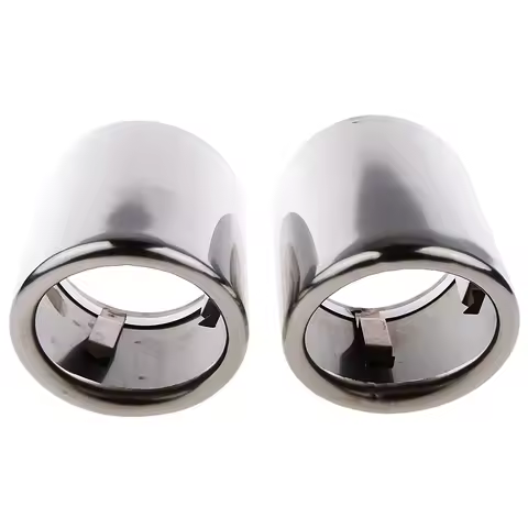 2PCS Stainless Steel Slip-on Muffler Exhaust Tips for 2009-2016 for Audi A4/A4L/Q5/Q3/A3/A1/A5/A6/A6