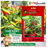 Bibit cabe RAWIT HIJAU SEGANA isi 10 GRAM || PRODUK ASLI JAWARA