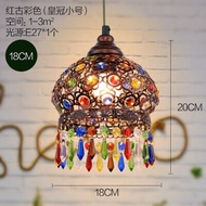 Bohemian Crystal Pendant Lights Wrought Iron Lamps Retro Pendant Lamps for Kitchen Island Dining Liv