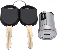 Ignition Lock Cylinder with 2 Transponder Keys - Compatible with Ford F-Series (F150/F250/F350), Foc