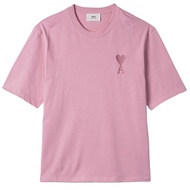 Ami Paris Tonal De Coeur Tee Sky Pale Pink (SS23)