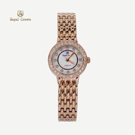 Royal Crown รุ่น 3650 นาฬิกาข้อมือผู้หญิงเล็กๆกันน้ำ ล้อมเพชร แบรนด์เนมแท้  - Vayo Jewelry