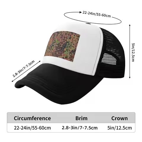 Splintertarn German WW2 Camouflage Army Military Camo Cap Fashion Mesh Baseball Caps Adjustable Hat 