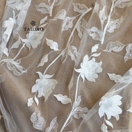 [Embroidery Patch] M76 Taijima Embroidery Rose Lace Applique Wedding Dress Dress Designer Original Fabric Decoration
