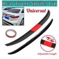 💥NEW STOCK💥Universal Adjustable length Trunk Bonet Spoiler Matte Black Color Curve Bonet Saga VVT Be