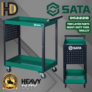 SATA Two Layer Parts Tool Trolley / SATA Working Tool Trolley / 95222B
