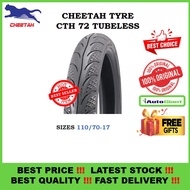 TAYAR  CHEETAH CTH72 -*MAXXIS DIAMOND* 70/90-17 80/90-17 90/80-17 120/70-17 140/70-17 TUBELESS TYRE
