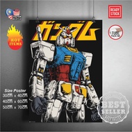 (Ready Stock) Mobile suit Gundam 144 RX-78-2 / RX78-2 / RX78 2 Gundam wall poster sticker deco poste