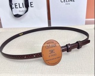 🎀順豐包郵 全新 💙CELINE 皮帶 頭層牛皮｜Color 啡色｜Size 75,80,85,90,95,100,105💙收據配件全齊適合送禮 嚴格檢測貨品絕對完美 限順豐發貨交面勿擾 自用 禮物 