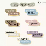 week days stickers Price & Promotion-Jun 2025 | BigGo Malaysia