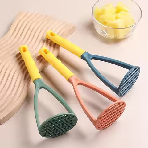 1 Pcs Kitchen PP Pressed Potato Masher Ricer Puree Juice Maker Potato Pusher Smooth Mashed Potatoes 