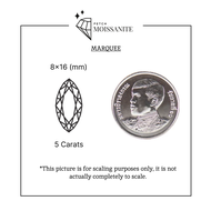 Marquee Moissanite Diamond D-Color VVS1 {1ct - 5ct} - เพชรโมอีส มาคี/เพชรโมซาไนท์ มาคี {1กะรัต - 5กะ