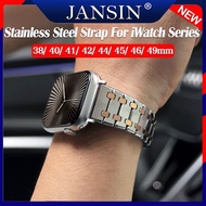 สาย สำหรับ Apple Watch Ultra 2 49mm band 10 46mm สายรัดสแตนเลสของ พร้อมฟิล์มกันรอยหน้าจอ สำหรับ iWat