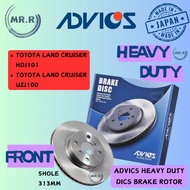 (1PAIR) ADVICS HEAVY DUTY TOYOTA LAND CRUISER HDJ101,UZJ200 FRONT BRAKE DISC ROTOR
