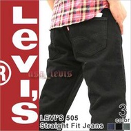 現貨W38腰【14OZ重磅優惠】美國LEVIS 505 BLACK 黑原色硬挺經典 中直筒 牛仔褲 丹寧褲501 504
