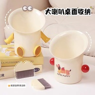 Tong Sampah Desktop Model Tanduk Besar Diameter Besar Tong Sampah Pelbagai Fungsi dengan Tong Sampah