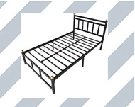 PT เตียงเหล็กทรงหัวตรง ขนาด 3.5 ฟุต รุ่น Idea-3.5 (สีดำ) เตียงนอน