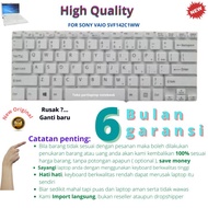 keyboard sony vaio svf142c1ww white color - original product