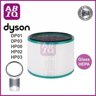 ABIQ ไส้กรองแอคทีฟคาร์บอน Glass HEPA H13 Filter สำหรับ Dyson Pure Cool DP01 DP03 และ พัดลมฟอกอากาศ D