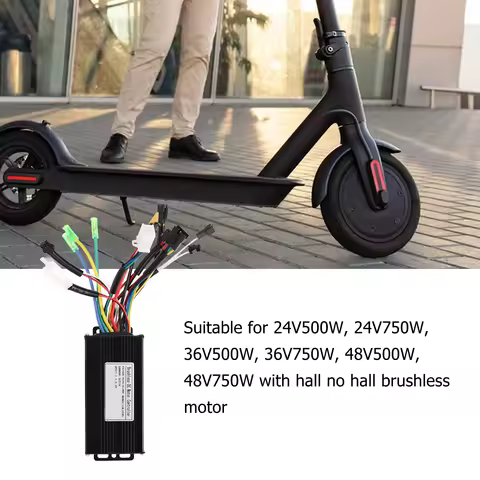 Electric Bike Controller Brushless Motor 24V 36V 48V 500W 750W 3 Mode Sine Wave 26A Modified Accesso