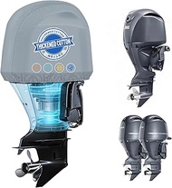 600D Heavy-Duty Waterproof Outboard Motor Cover for Yamaha 4.2L V6 F150 F175 F200 Offshore - Fade-Re