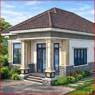 Dk100 7m2 x 13m1 Level 4 House Design Japanese Roof Printed on A3 Paper, Includes 3D Color and Beaut