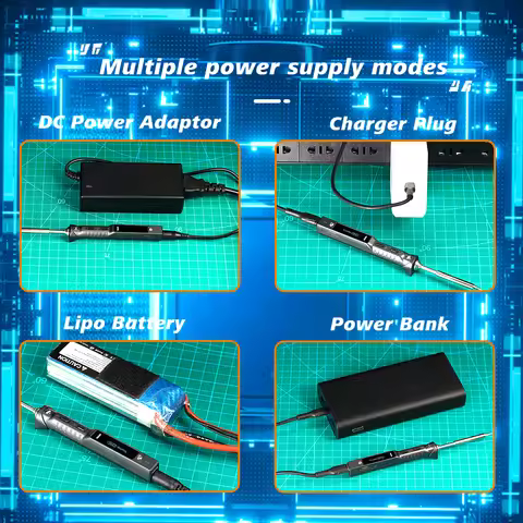 TS101 Compact Soldering Iron Station Kit USB-C PD 90W Fast Heat Up in 10s Programmable for SMD PCB R