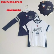 Set 2 in 1 T Shirt anak 5-6 Thn Miki House navy putih pl