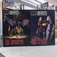 (葵興樂聲9樓門市現貨）1set2 鐵機巧 Star Saber & Leo  獅王 史達 變形金剛